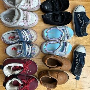 Nike Kids' Red, Pink, Blue, and Silver Sneakers